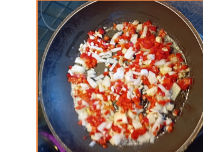 Spaghetti mit gegarten Lachsforellenrest - Rezept - Bild Nr. 6