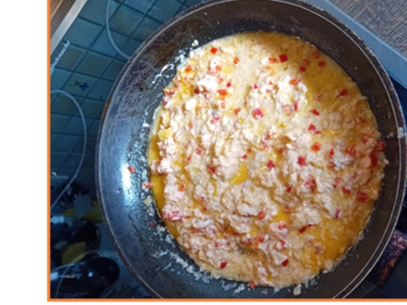 Spaghetti mit gegarten Lachsforellenrest - Rezept - Bild Nr. 10