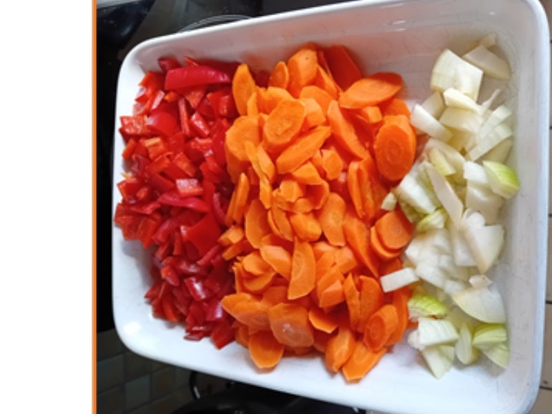 Pikante Möhren-Paprika-Creme-Suppe mit Garnelenspieß - Rezept - Bild Nr. 4