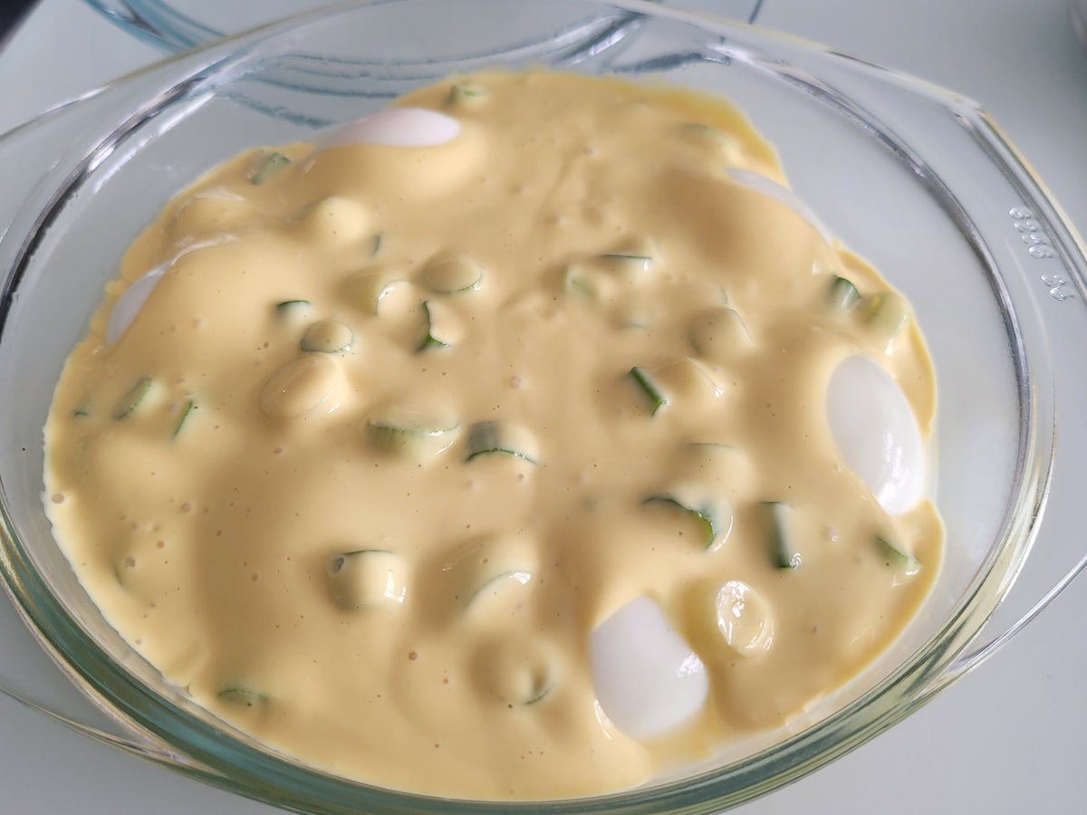 Rezept: Eier in Senfhonigsosse mit Pasta à la Biggi Bild Nr. 4 Eier in Senfhonigsosse mit Pasta à la Biggi - Rezept - Bild Nr. 4