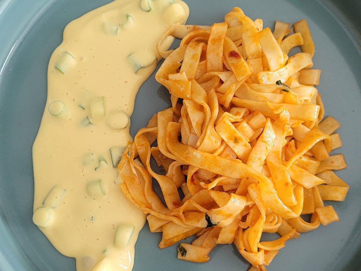 Rezept: Eier in Senfhonigsosse mit Pasta à la Biggi Bild Nr. 6 Eier in Senfhonigsosse mit Pasta à la Biggi - Rezept - Bild Nr. 6