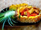 Ananas gefüllt mit Doradenfilet in Stücken - Rezept - Bild Nr. 2