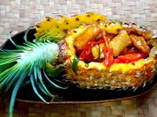 Ananas gefüllt mit Doradenfilet in Stücken - Rezept - Bild Nr. 2