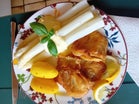 Spargel mit Seelachsfilet im Bier-Teig und Frühkartoffeln - Rezept - Bild Nr. 2