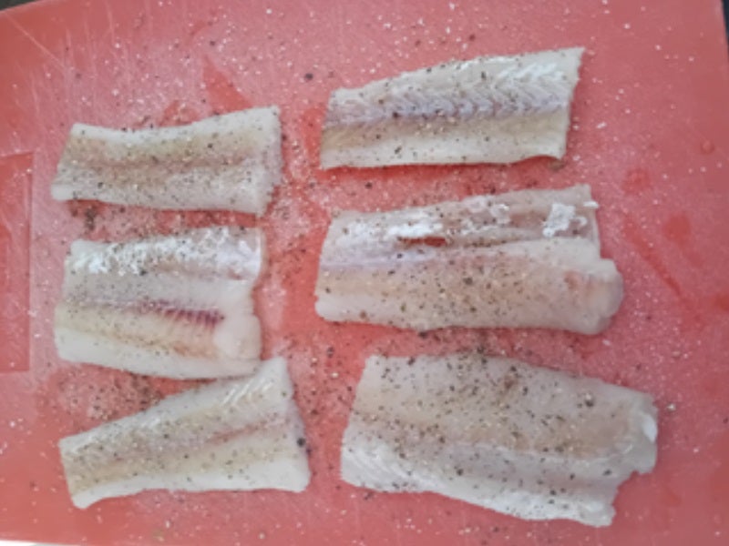 Spargel mit Seelachsfilet im Bier-Teig und Frühkartoffeln - Rezept - Bild Nr. 8