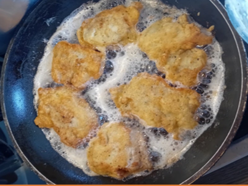 Spargel mit Seelachsfilet im Bier-Teig und Frühkartoffeln - Rezept - Bild Nr. 11