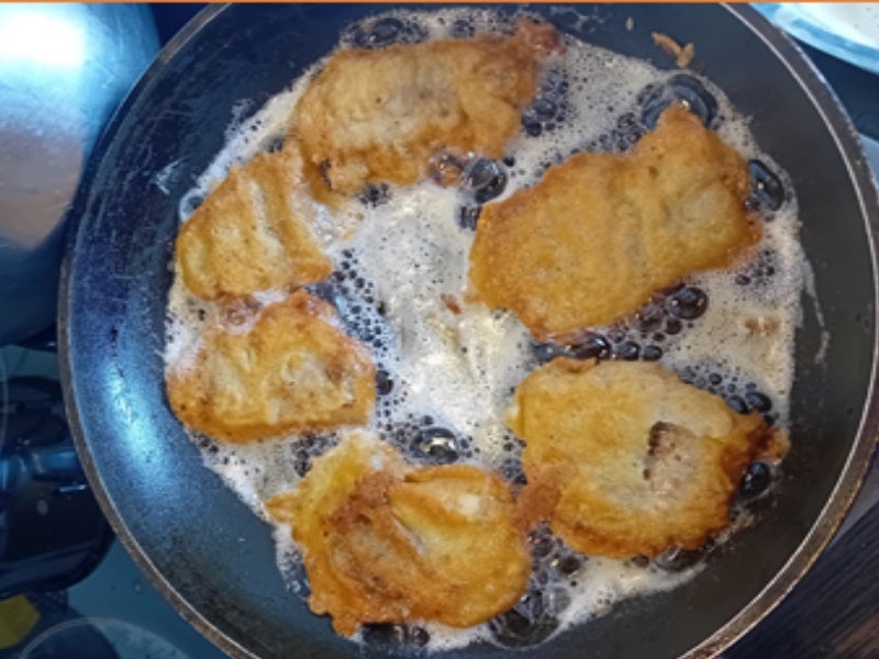 Spargel mit Seelachsfilet im Bier-Teig und Frühkartoffeln - Rezept - Bild Nr. 12