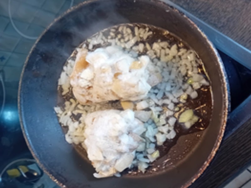 Steinpilze mit Rührei und Bratkartoffeln - Rezept - Bild Nr. 5