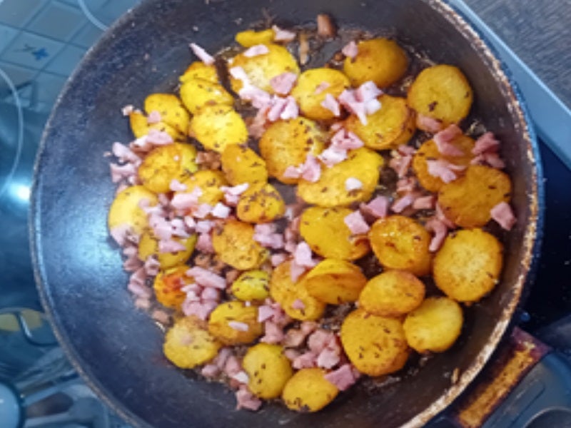 Steinpilze mit Rührei und Bratkartoffeln - Rezept - Bild Nr. 10