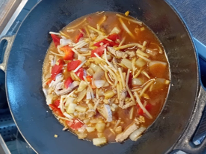 Schweinefilet mit Gemüsemix süß-sauer und Basmatireis - Rezept - Bild Nr. 16