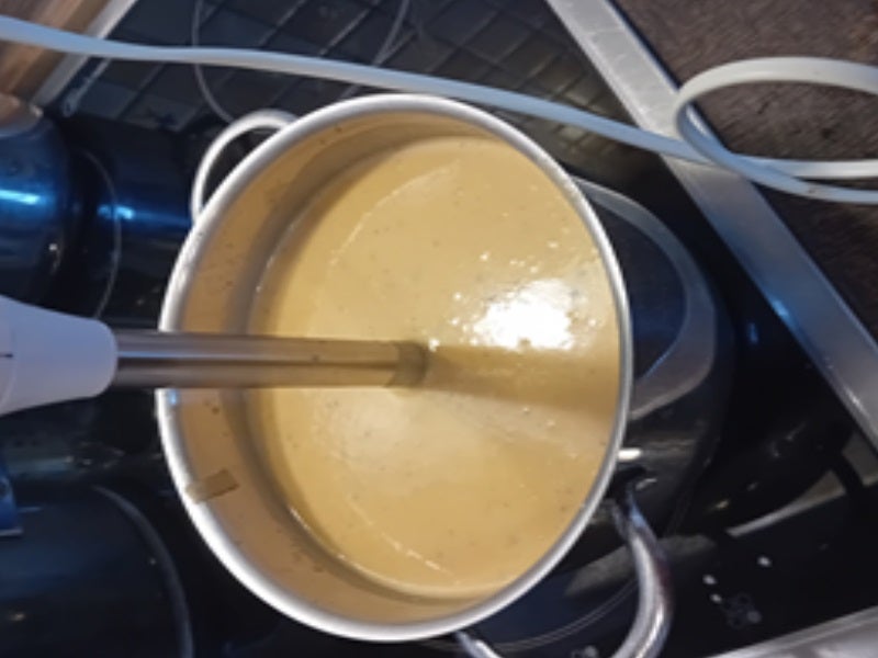 Schweinenackenbraten mit Rahm-Sauce, Sauerkraut süß-sauer und Böhmischen Knödeln - Rezept - Bild Nr. 13