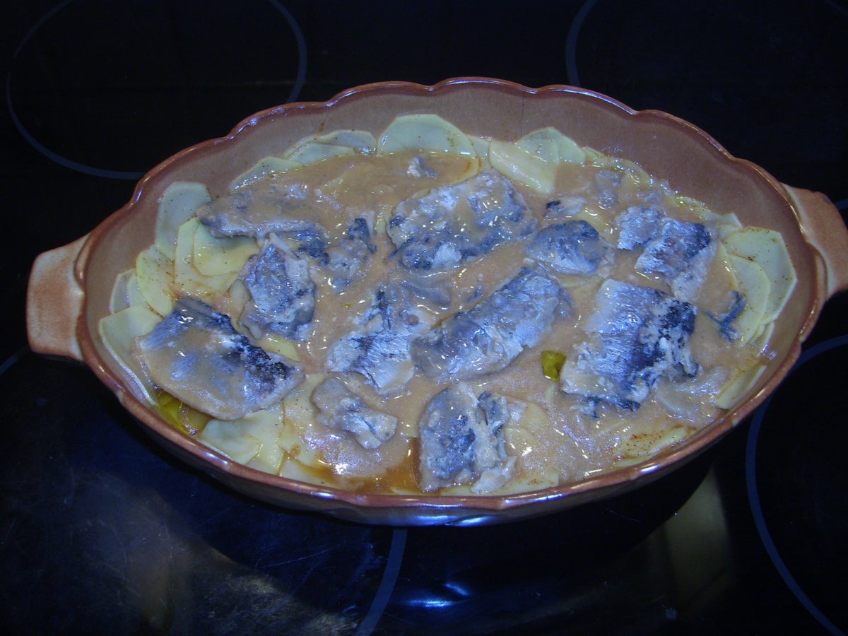 Kartoffelgratin mit Hering und Meerrettichsauce - Rezept - Bild Nr. 5