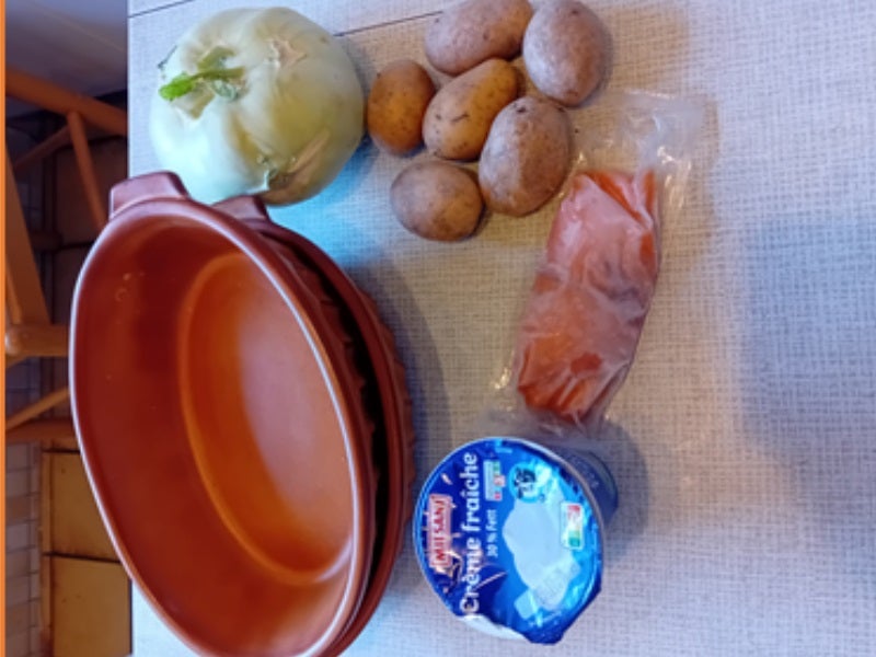 Kohlrabi-Kartoffel-Gratin mit Lachs - Rezept - Bild Nr. 3