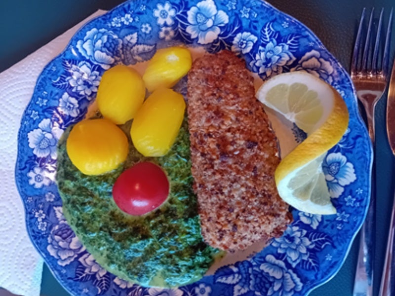 Filegro Brezel mit Meersalz, Rahm-Spinat und Drillingen - Rezept - Bild Nr. 13
