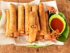 Frühlingsrollen gefüllt mit Hühnerfleisch und Gemüse - Rezept - Bild Nr. 2