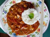 Putenbrustfilet-Gemüse-Curry im Wok mit Basmatireis - Rezept - Bild Nr. 2