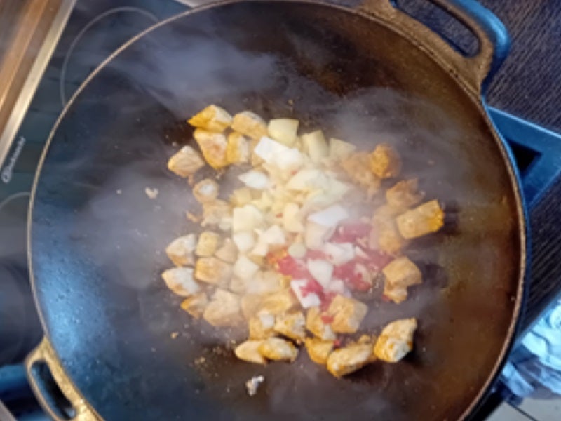 Rezept: Putenbrustfilet-Gemüse-Curry im Wok mit Basmatireis Bild Nr. 8 Putenbrustfilet-Gemüse-Curry im Wok mit Basmatireis - Rezept - Bild Nr. 8