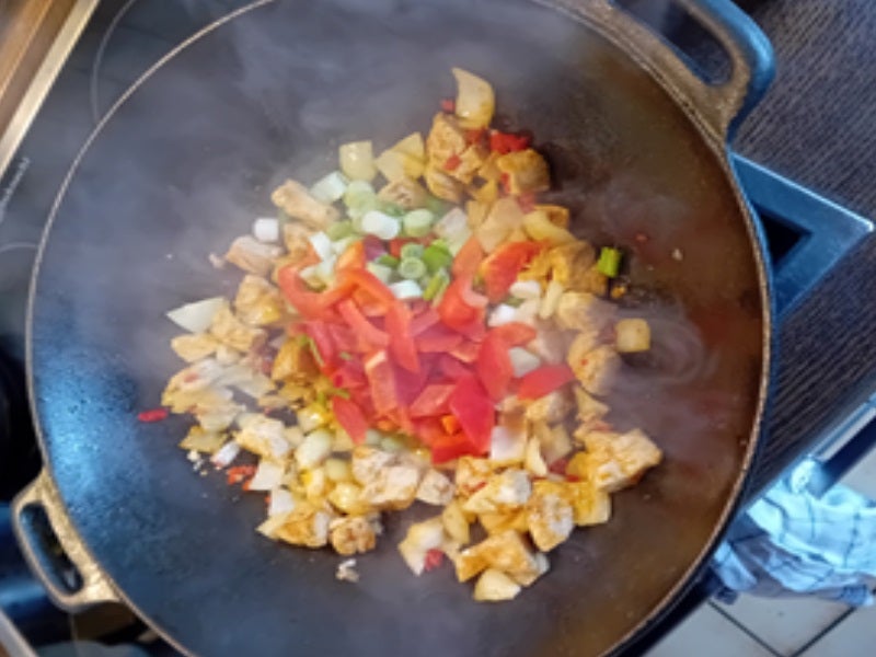 Rezept: Putenbrustfilet-Gemüse-Curry im Wok mit Basmatireis Bild Nr. 10 Putenbrustfilet-Gemüse-Curry im Wok mit Basmatireis - Rezept - Bild Nr. 10