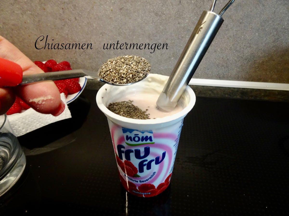 Rezept: Chia Himbeer Dessert Bild Nr. 5 Chia Himbeer Dessert - Rezept - Bild Nr. 5