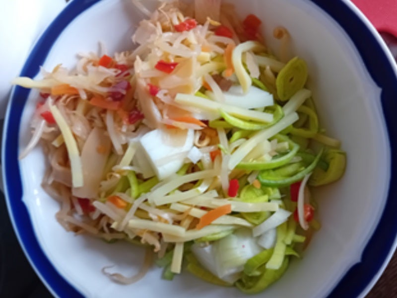 Curry-Gemüsemix im Wok mit Garnelenspieß und Jasmin-Reis - Rezept - Bild Nr. 6