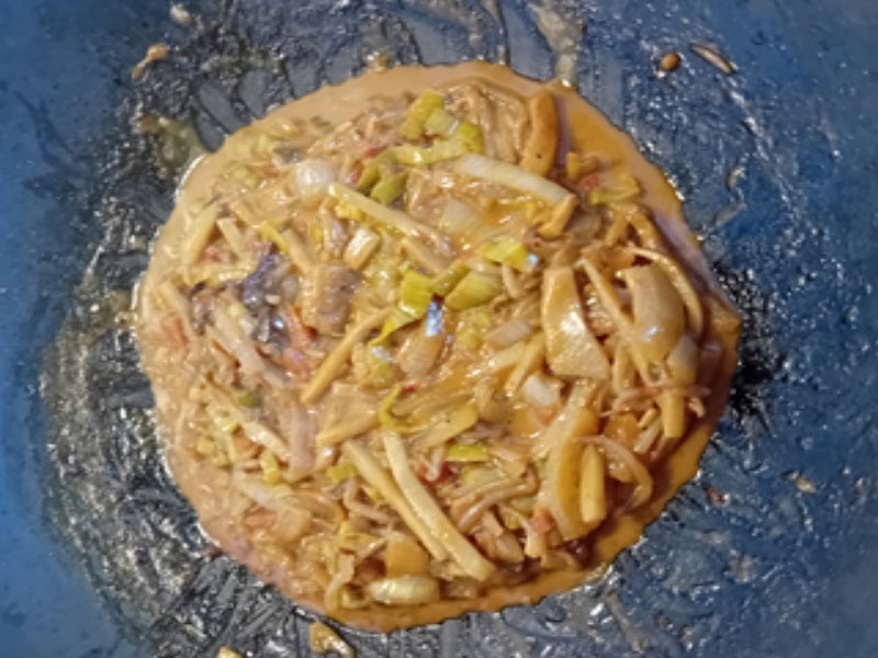 Curry-Gemüsemix im Wok mit Garnelenspieß und Jasmin-Reis - Rezept - Bild Nr. 11