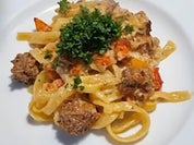 Hackbällchen mit Bandnudeln - Rezept - Bild Nr. 2