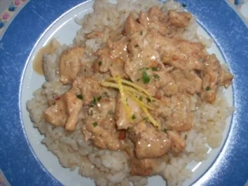 Scharfes Huhn trifft Erdnuss und Zitrone - Rezept