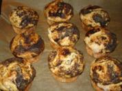 Mohn-Pflaumen-Rosenmuffins - Rezept