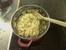 Bandnudel mit Zucchini in Safransoße - Rezept