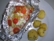 Goldene Lachspäckchen - Rezept