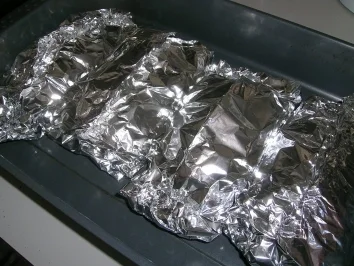 Goldene Lachspäckchen - Rezept