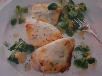 Käse-Senf-Schnitzel - Rezept