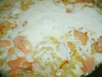 Farfalle mit Lachs - Rezept