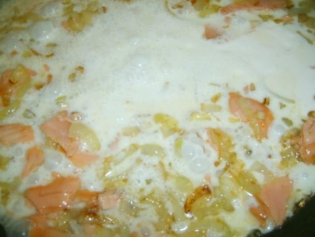 Farfalle mit Lachs - Rezept mit Bild - kochbar.de