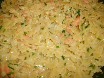 Farfalle mit Lachs - Rezept