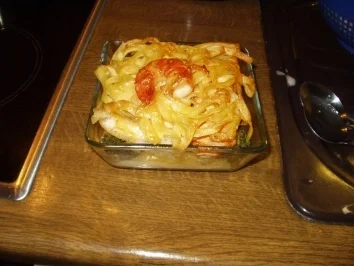 Lachs-Brokkoli-Nudelauflauf - Rezept