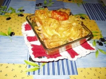 Lachs-Brokkoli-Nudelauflauf - Rezept