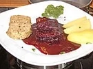 Rezept: Fleisch: Rehfilet in Vanille - Blume und Blaubeersauce mit Pfifferlingsknödel Fleisch: Rehfilet in Vanille - Blume und Blaubeersauce mit Pfifferlingsknödel - Rezept