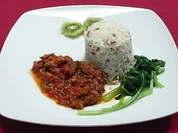 Rinderfilet in Tomatensoße mit Reis - "Mechado" - Rezept