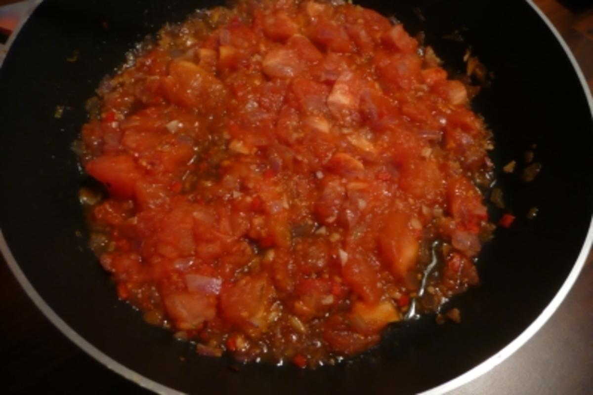 Rotbarbe im Tomatenbett - Rezept