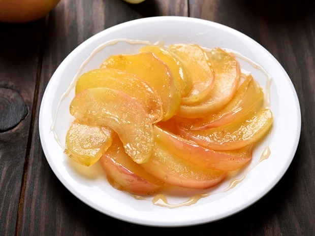 Rezept: Karamelisierte Apfelspalten Bild Nr. 2 Karamelisierte Apfelspalten - Rezept - Bild Nr. 2