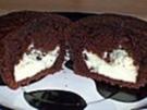 Schoko - Muffins mit Frischkäsefüllung - Rezept