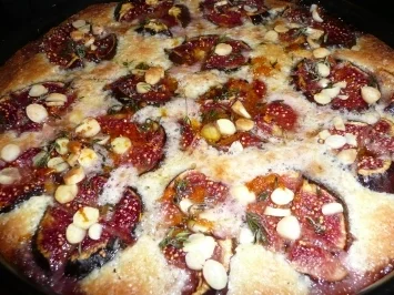 Mandelkuchen mit Feigen - Rezept