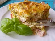 Bunter Nudelschinken-Auflauf - Rezept