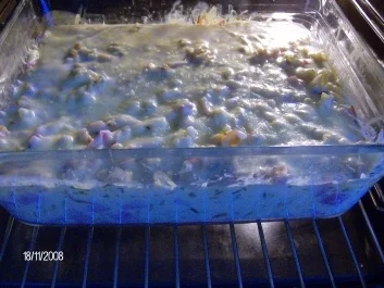 Bunter Nudelschinken-Auflauf - Rezept