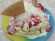 Spaghetti-Eis - selbst gemacht - Rezept