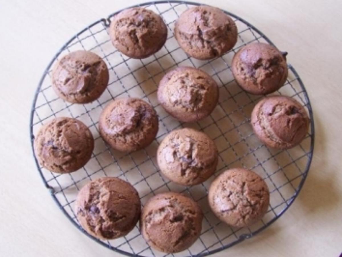 Erdnussbutter-Nutella-Muffins - Rezept