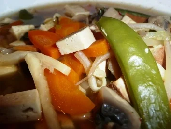 Rezept: Kunterbunte Gemüsesuppe Asia Art Kunterbunte Gemüsesuppe Asia Art - Rezept