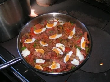 Scharfe Hüttenpfanne - Rezept