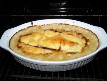 Gratinierte Putenschnitzel in Sherryrahm - Rezept